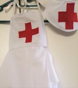 Kids Costumes to Hire - Nurse Apron & Headpce Set - CHILD 